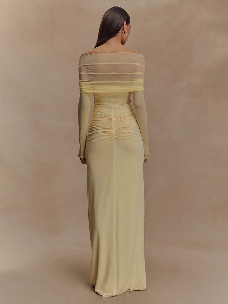 Ilona| Robe Off-Shoulder & Détail Sculptant