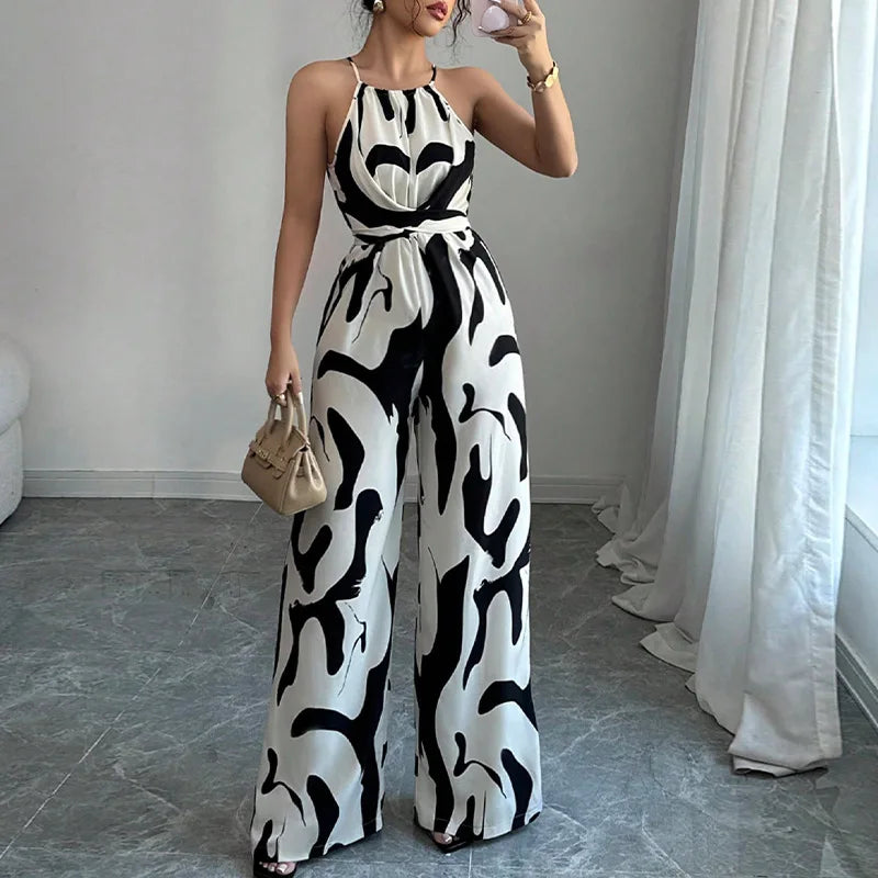 Mila | Jumpsuit Graphique & Élancée