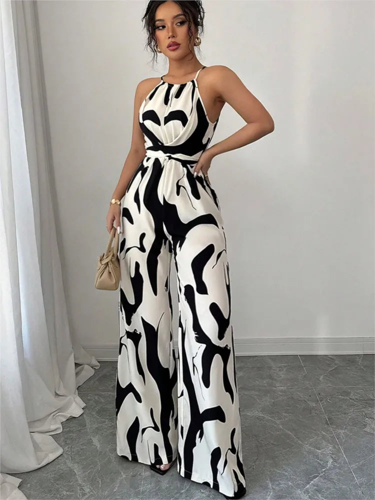 Mila | Jumpsuit Graphique & Élancée