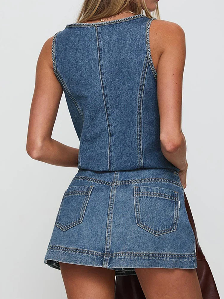 Romy | Set Denim Iconique
