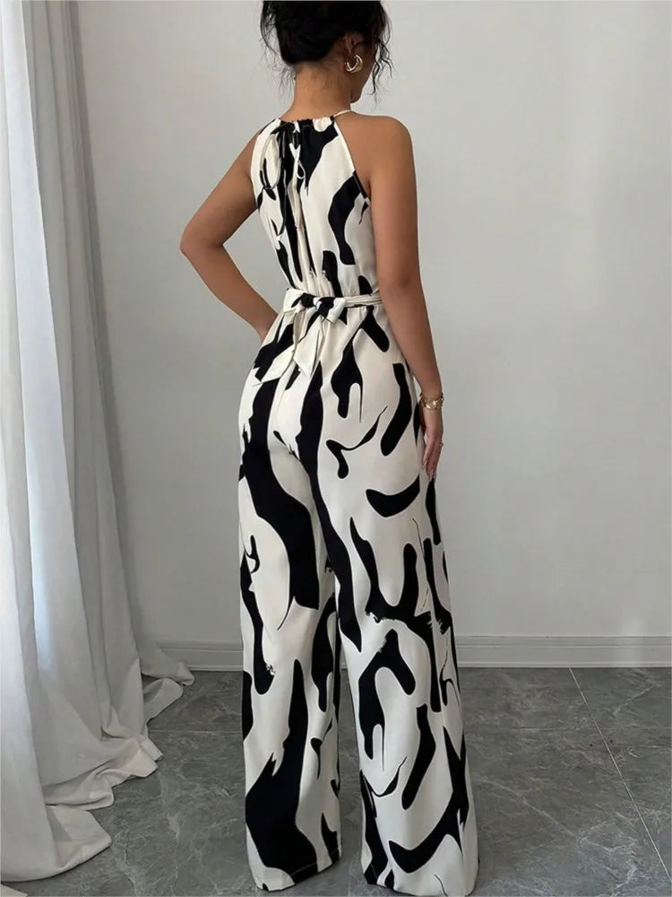 Mila | Jumpsuit Graphique & Élancée