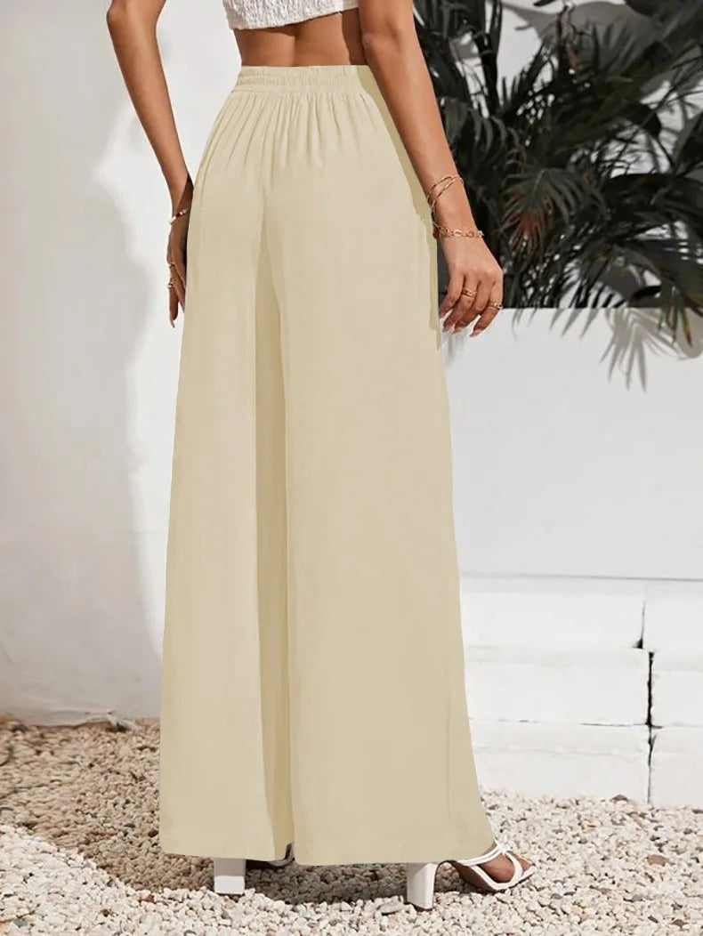 Manon | Pantalon Large Taille Haute