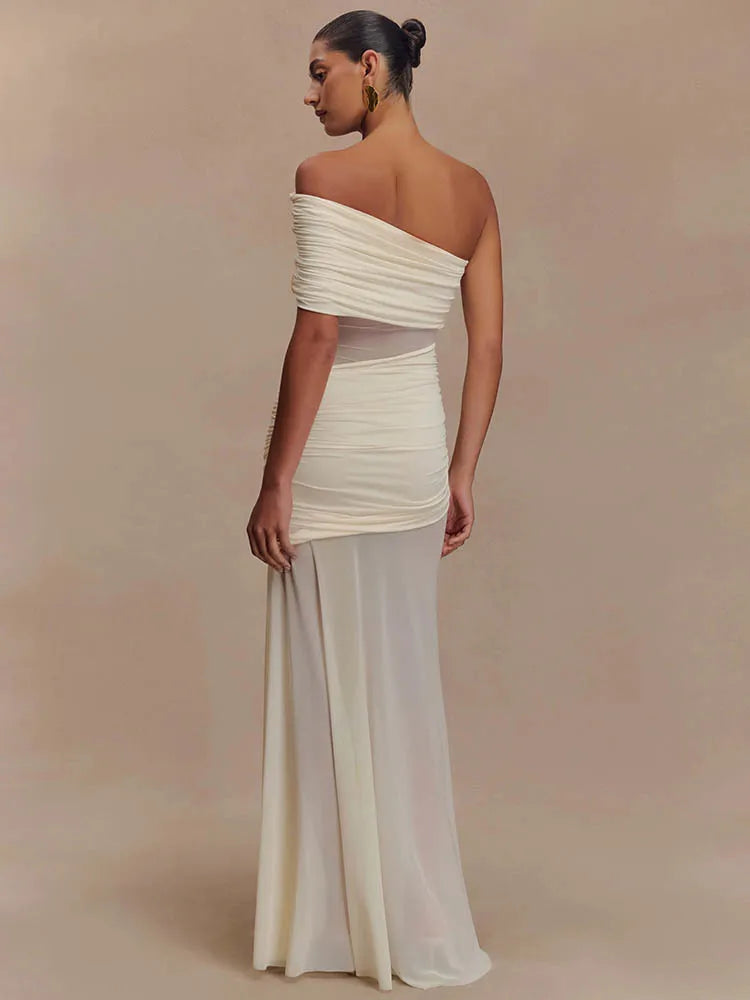 Soraya | Robe Drapée & Élégance Pure