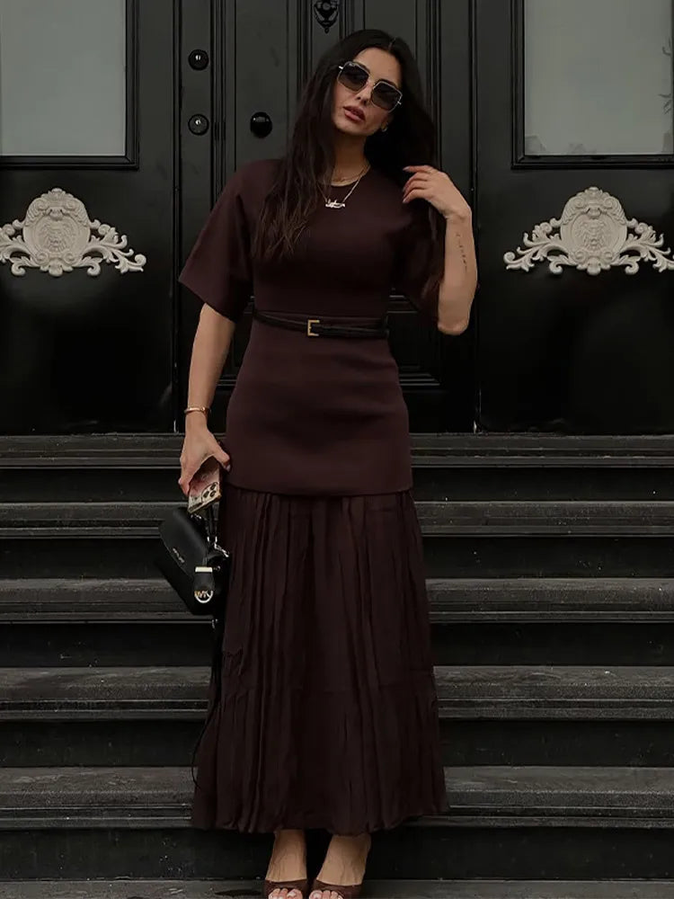 Margaux | Robe Longue Structurée Chic