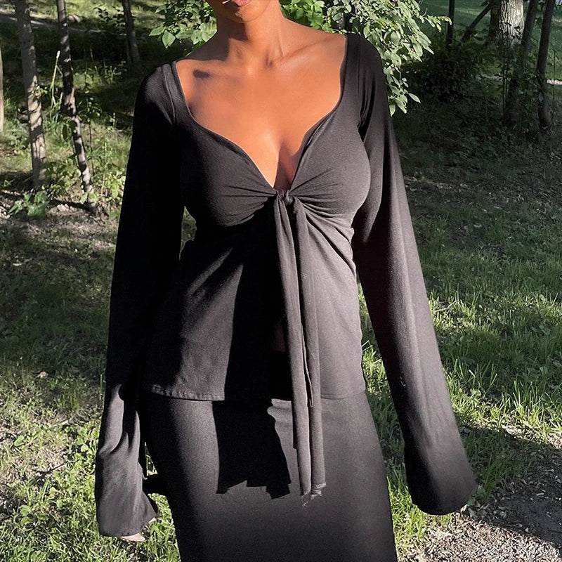 Maëva | Blouse Courte Nouée Y2K