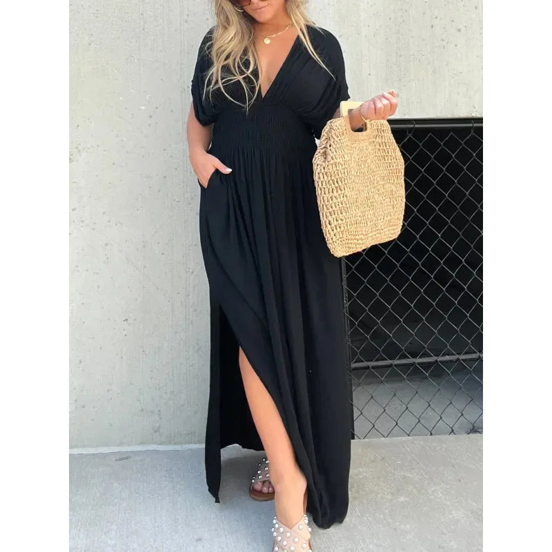 Alena | Robe Longue Dos Nu à Fente