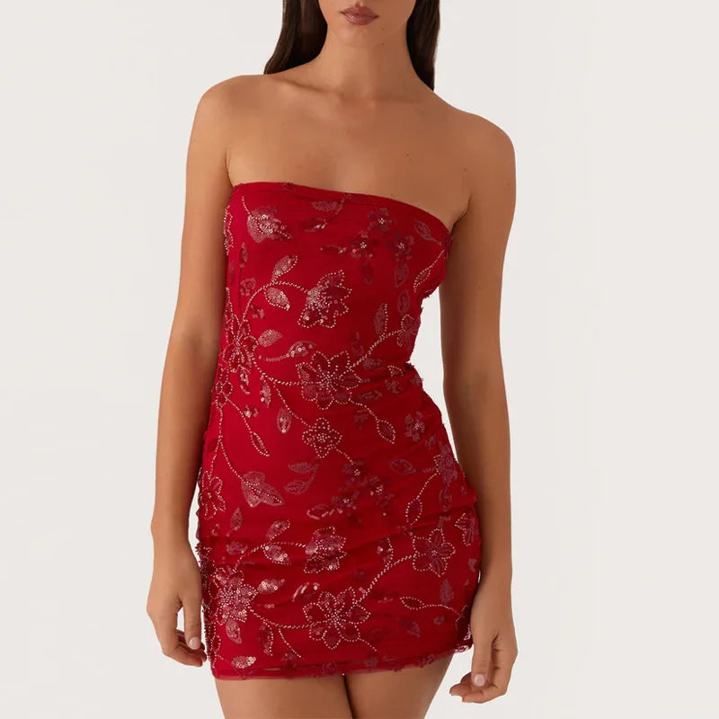 Isalie | Robe Pailletée & Charme Envoûtant
