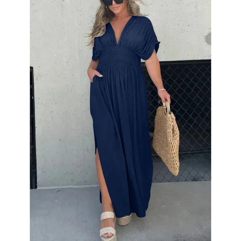 Alena | Robe Longue Dos Nu à Fente