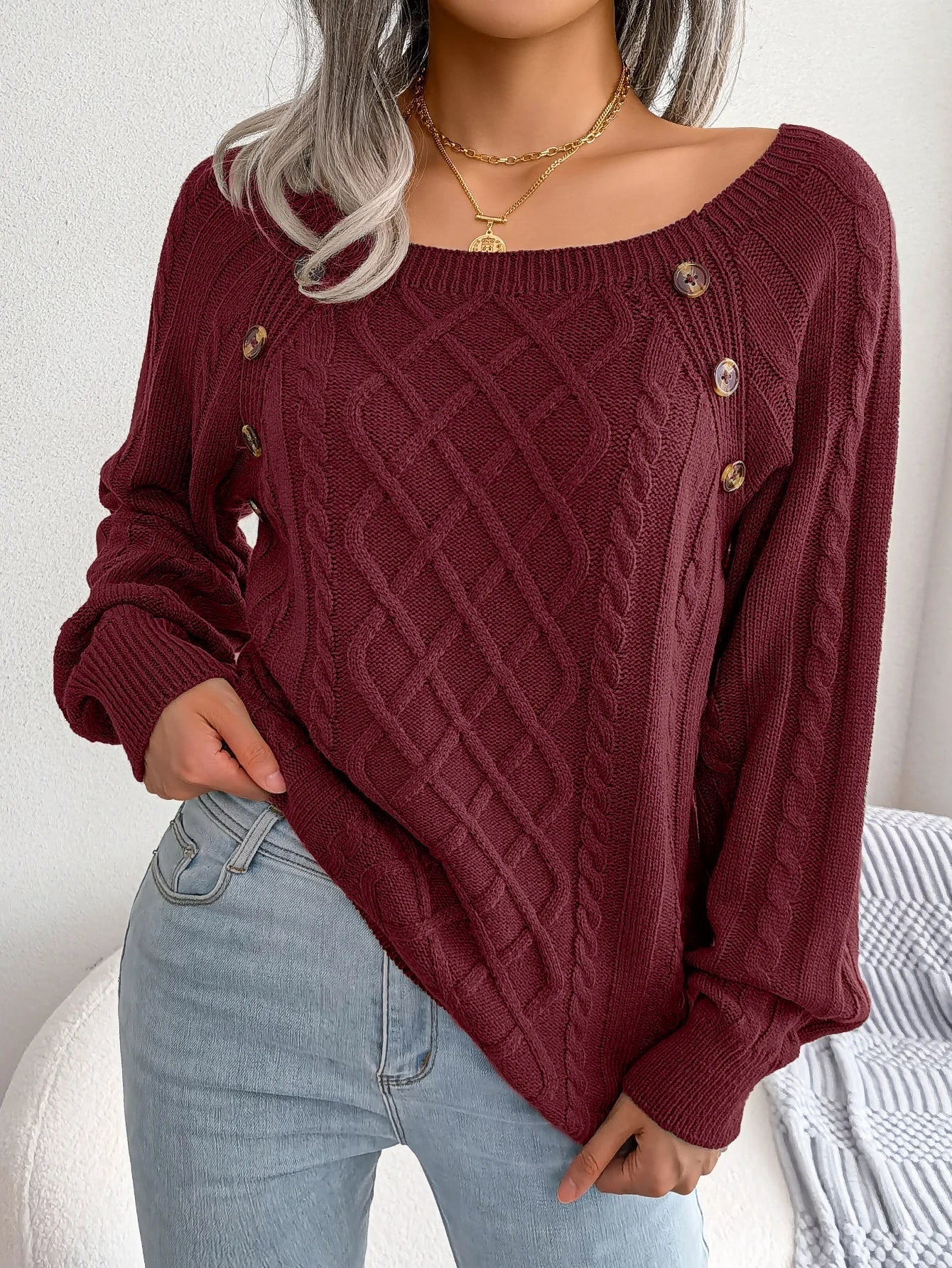 Clara™ | Pull Élégant en Maille