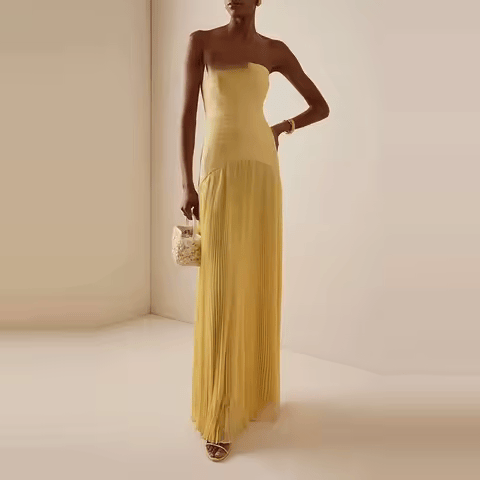 Mina | Robe Drapée & Élégance Aérienne