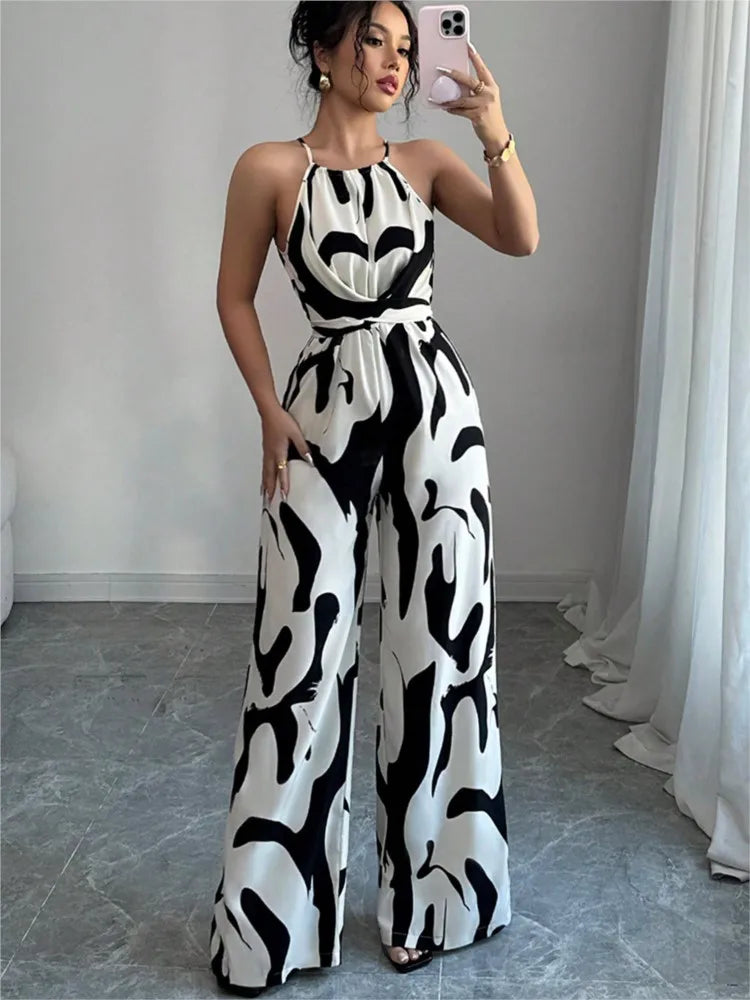 Mila | Jumpsuit Graphique & Élancée