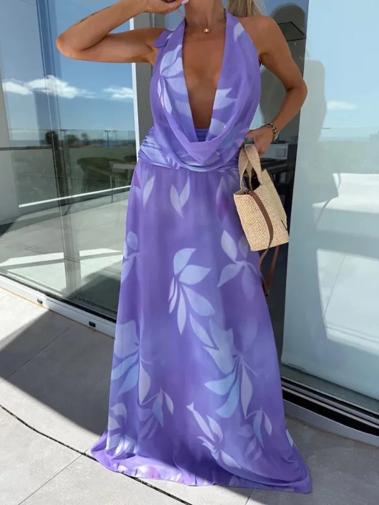 Liora | Robe Maxi Dos Nu à Lacets