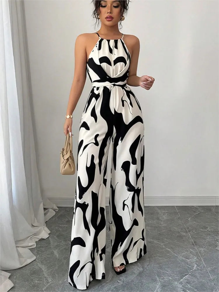 Mila | Jumpsuit Graphique & Élancée