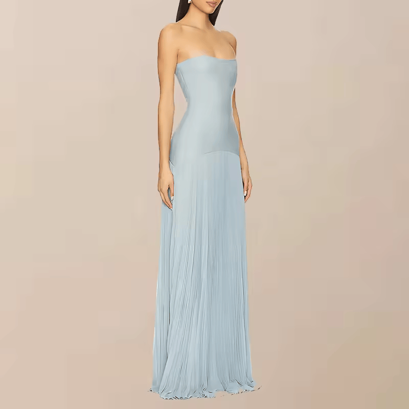 Mina | Robe Drapée & Élégance Aérienne