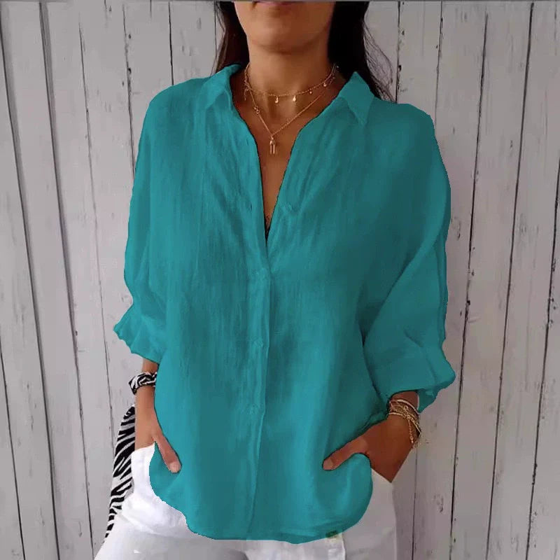 Nina | Chemise Coton et Lin à Nouer dans le Dos