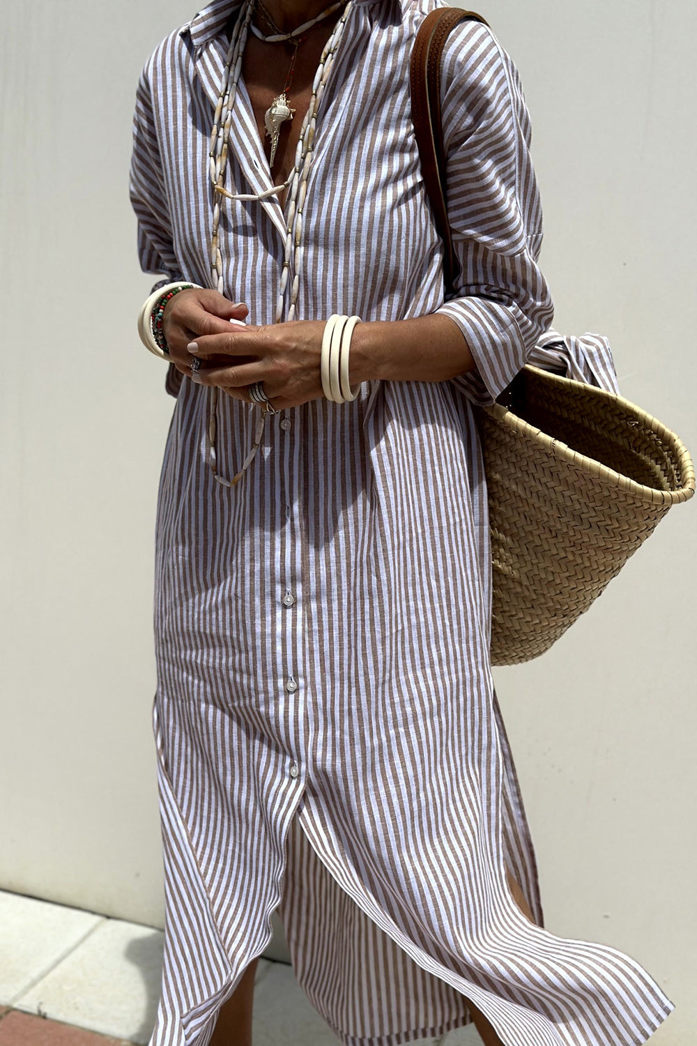 Mireille | Robe Chemise Légère & Esprit Vacances