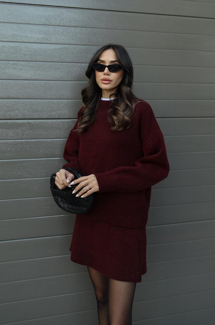 Elsie | Ensemble Tricoté (Top + Jupe)
