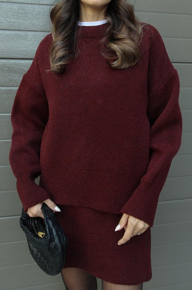 Elsie | Ensemble Tricoté (Top + Jupe)