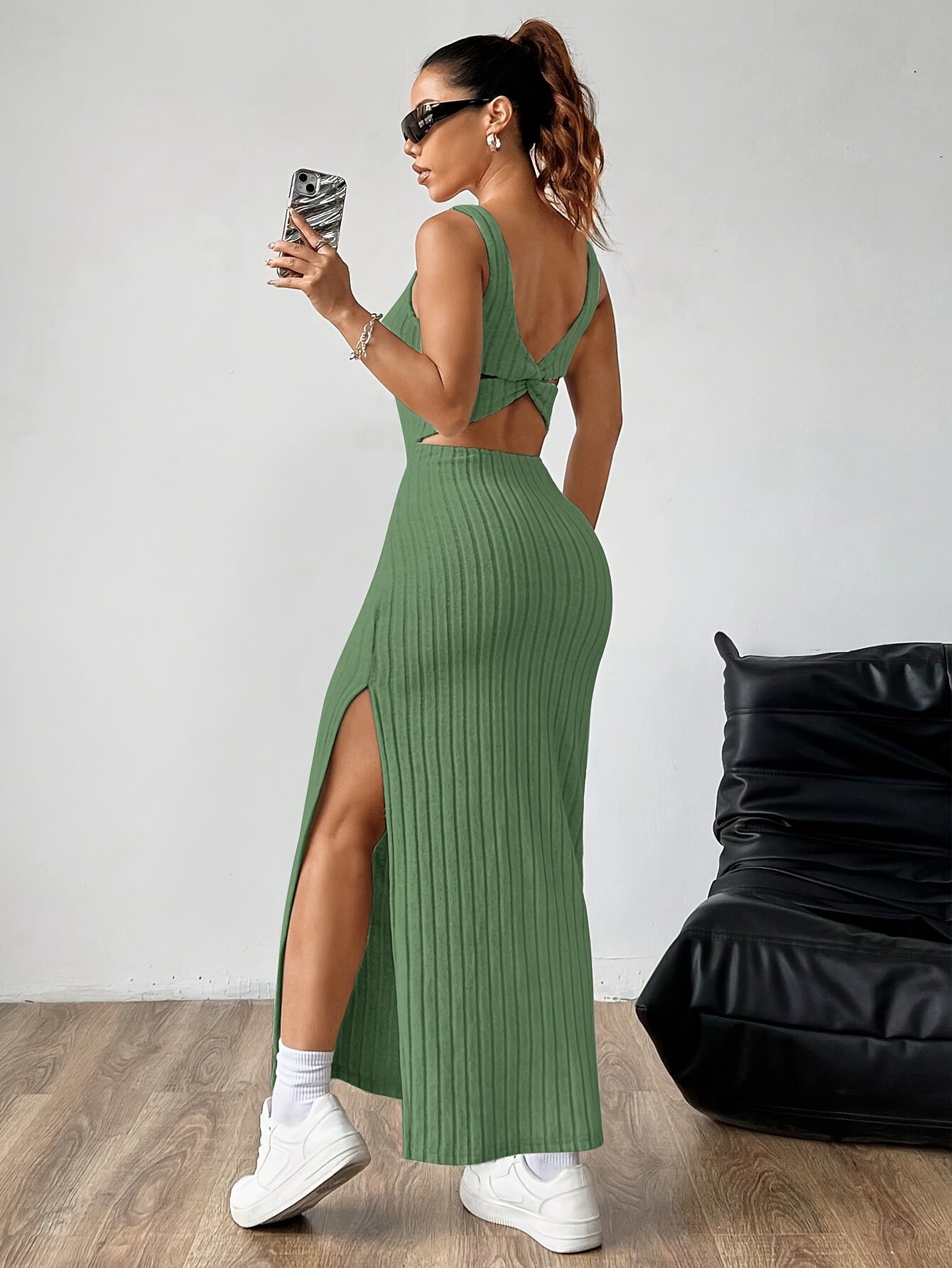 Noémie | Robe Fendue & Dos Dénudé