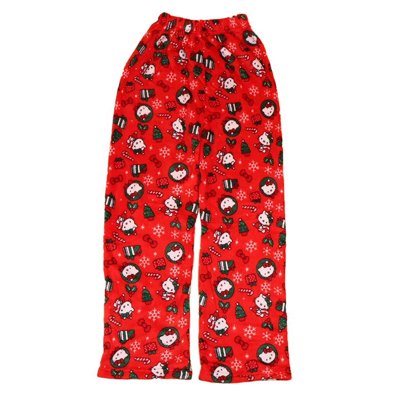 Kitty | Pantalon Douillet Imprimé Chat Rose