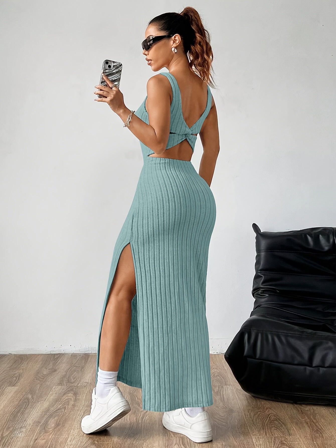 Noémie | Robe Fendue & Dos Dénudé