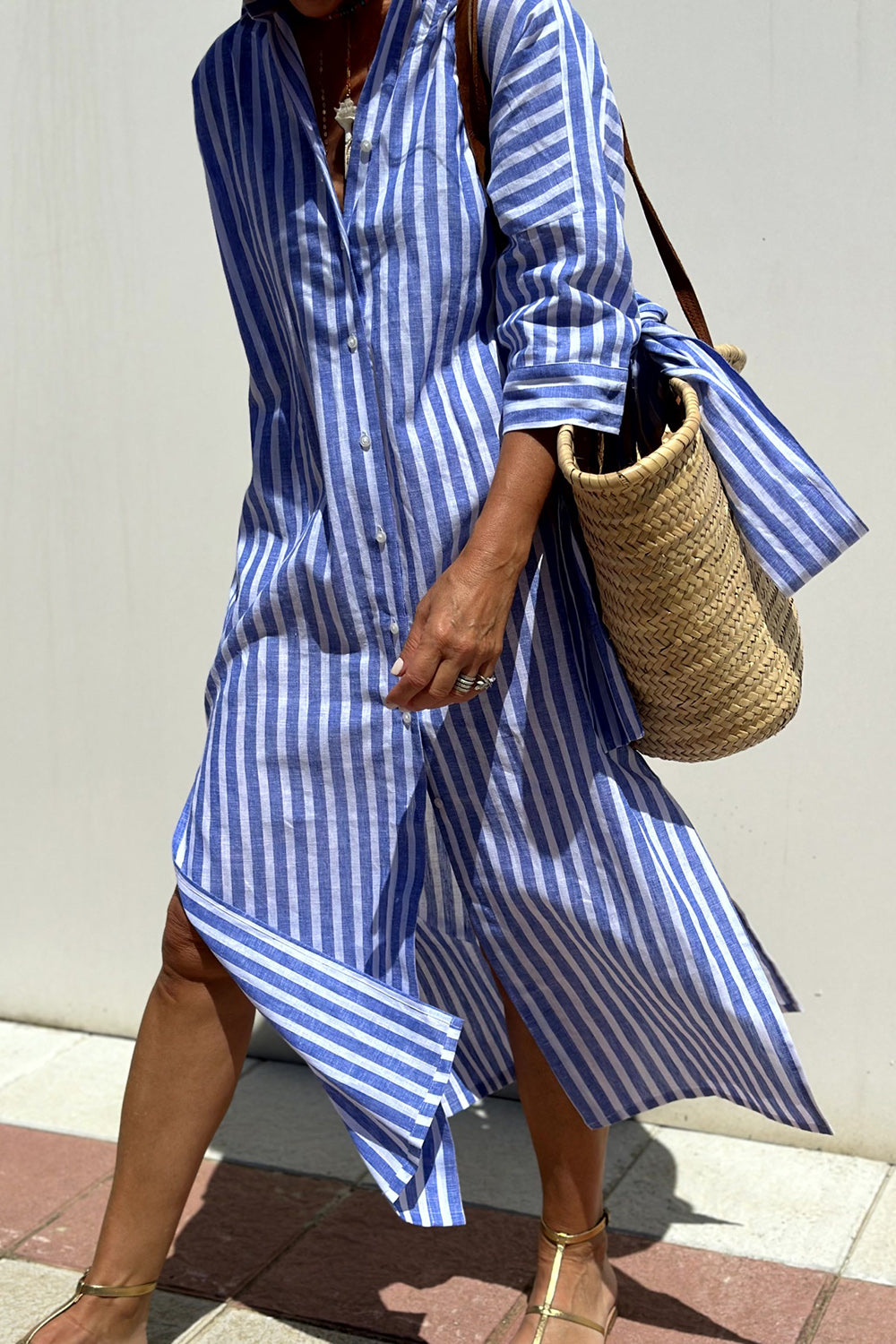 Mireille | Robe Chemise Légère & Esprit Vacances