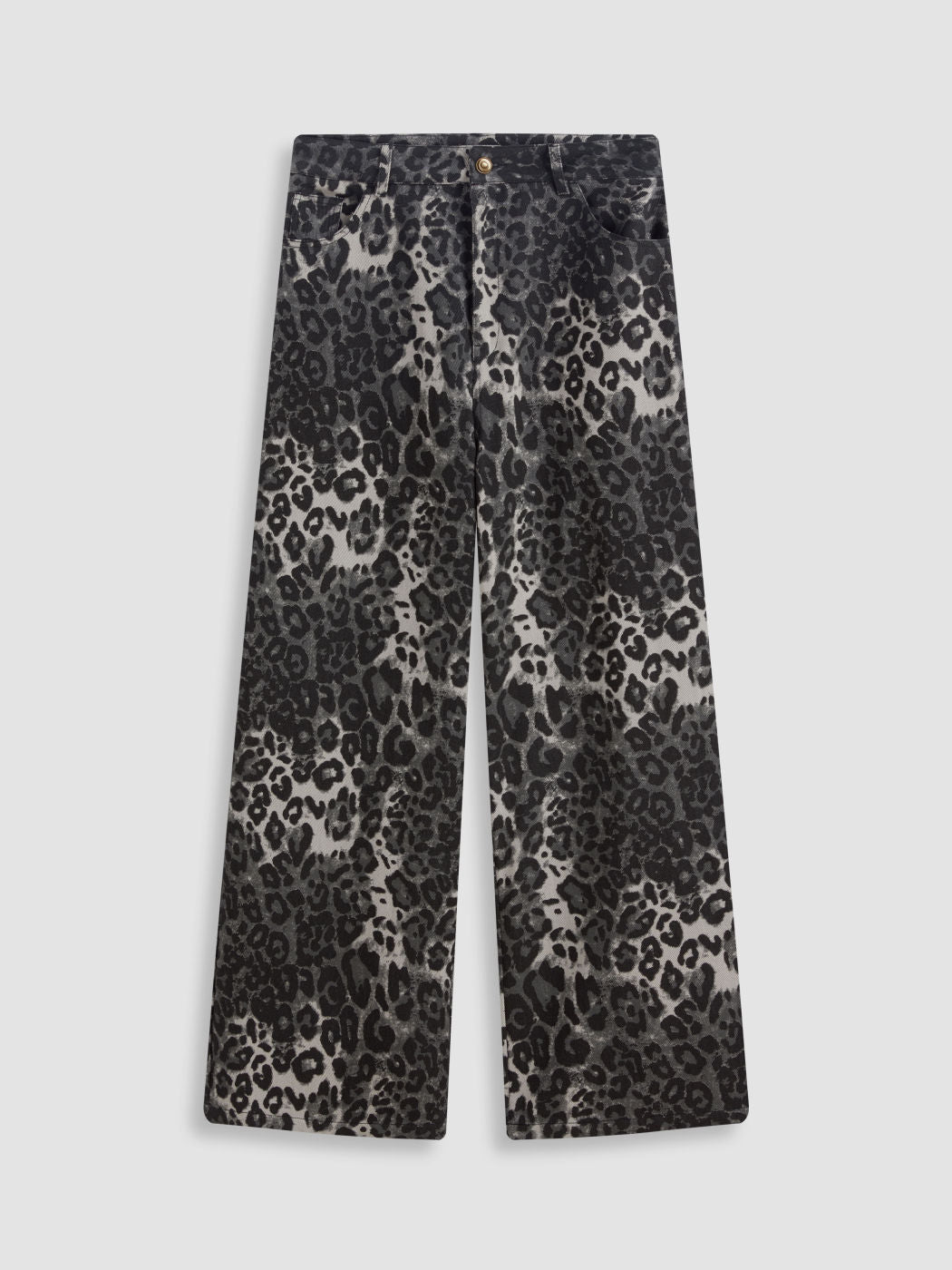 Soraya | Pantalon Large Léopard en Denim
