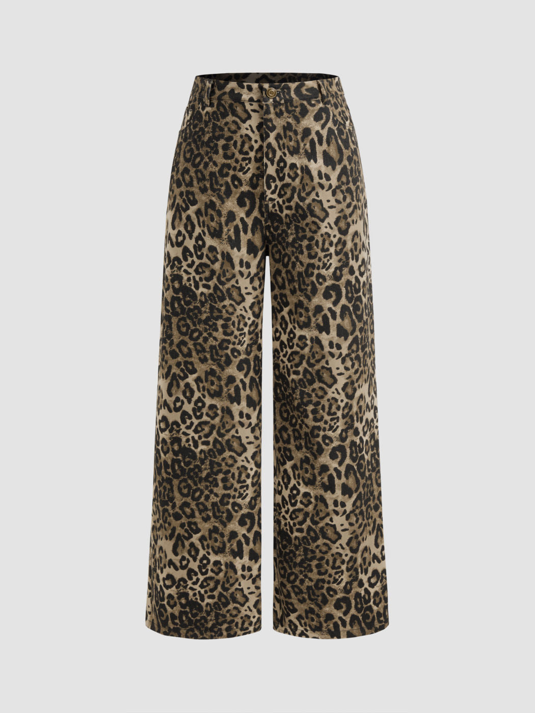 Soraya | Pantalon Large Léopard en Denim