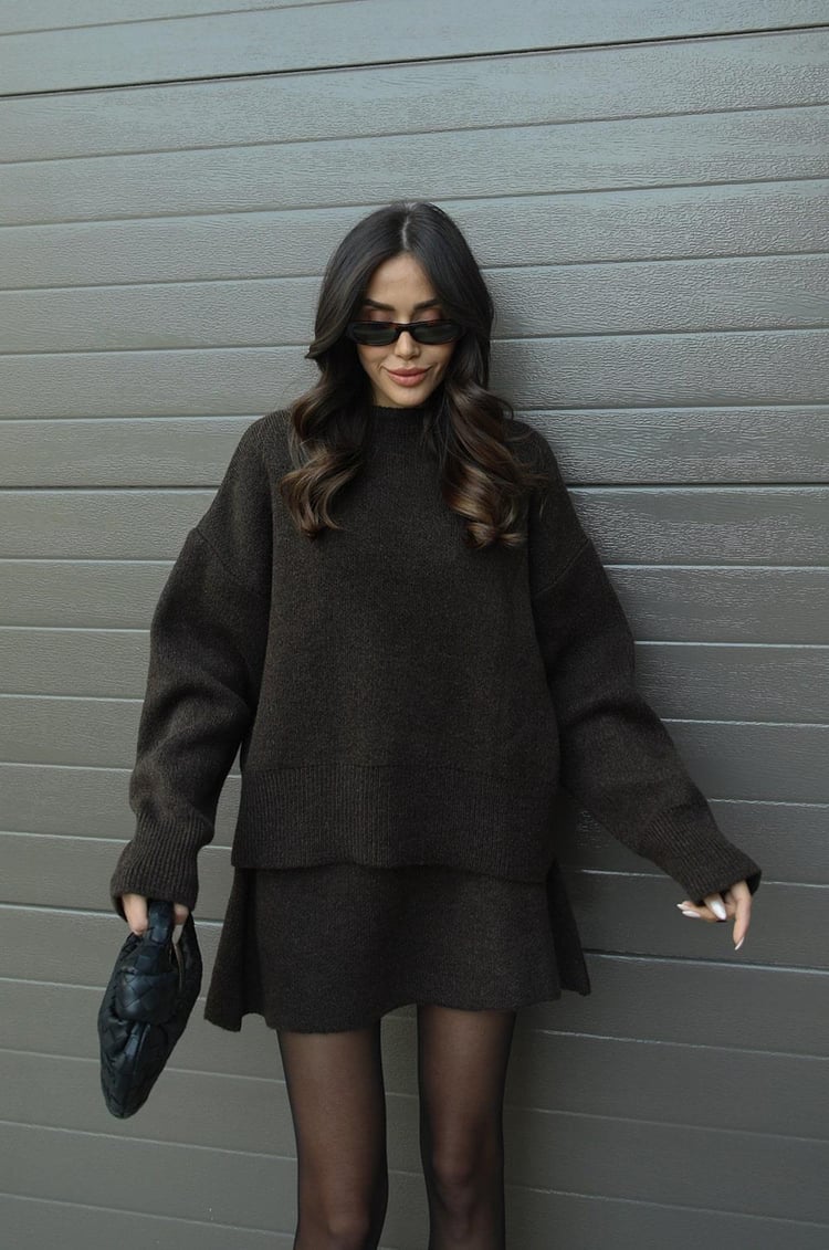 Elsie | Ensemble Tricoté (Top + Jupe)