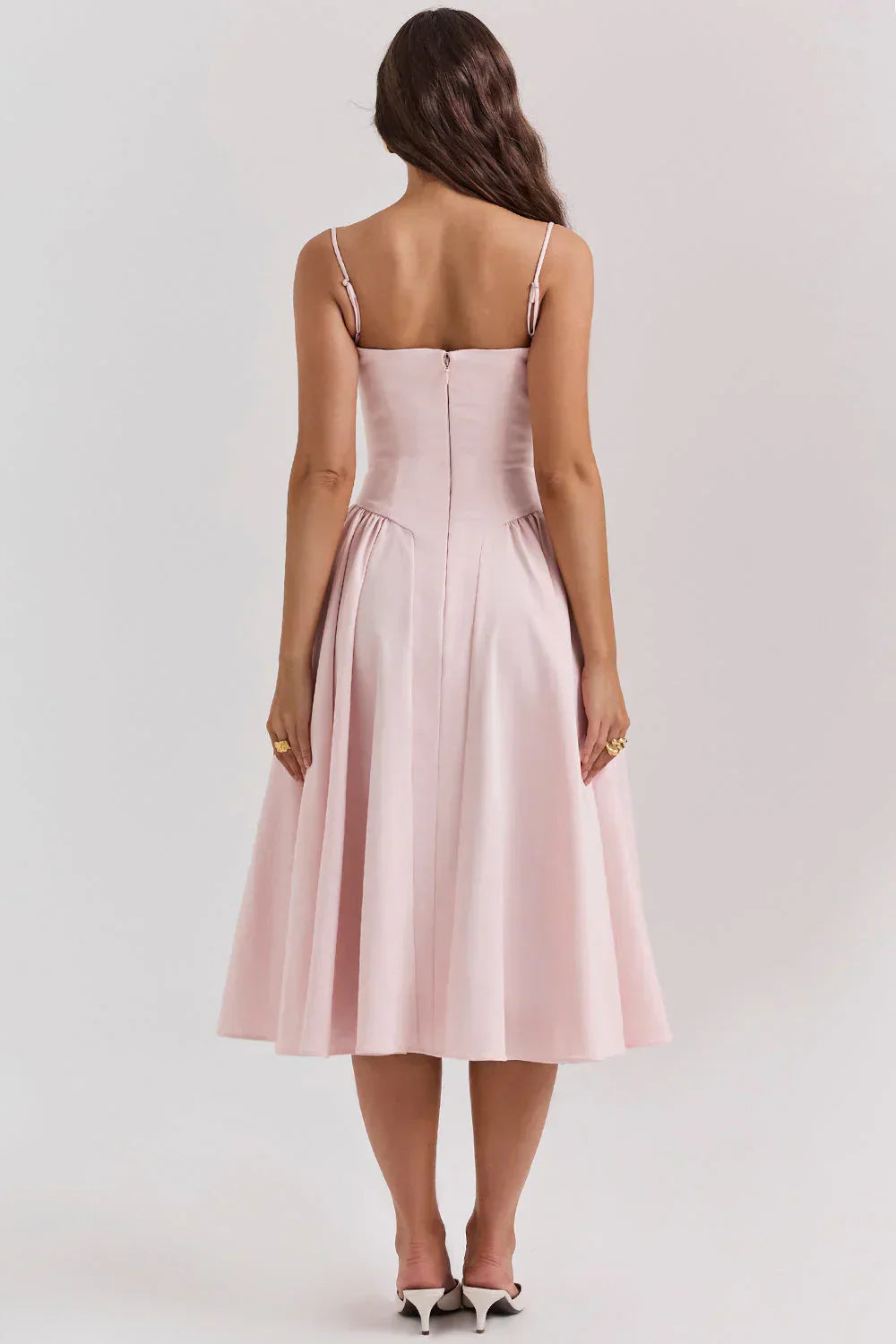 Sabine | Robe Corset Élégante à Fines Bretelles