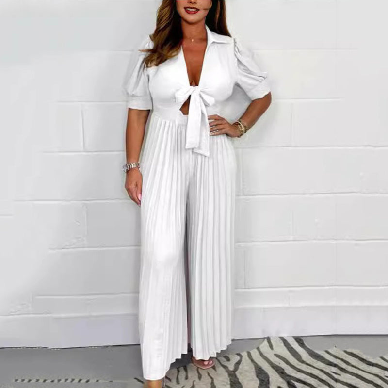 Inaya | Jumpsuit Plissée Unie