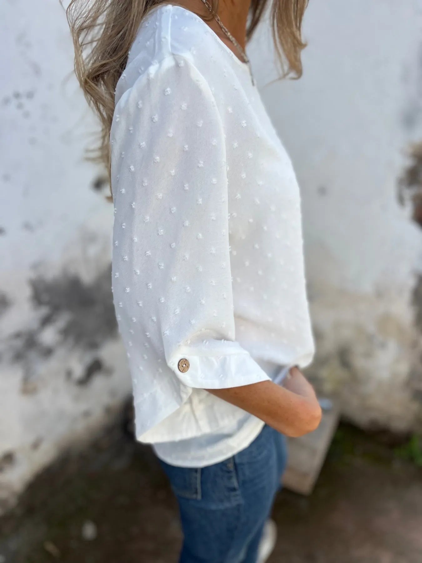 Ariane | Blouse Élégante à Pois