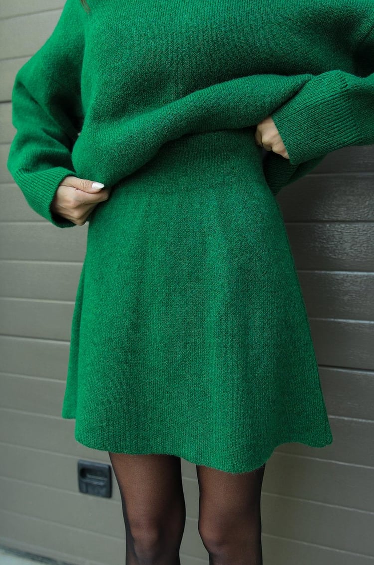 Elsie | Ensemble Tricoté (Top + Jupe)