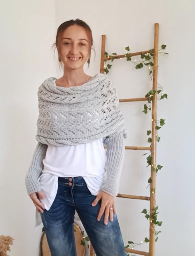 Nomine™ | Écharpe Tricotée avec Manches