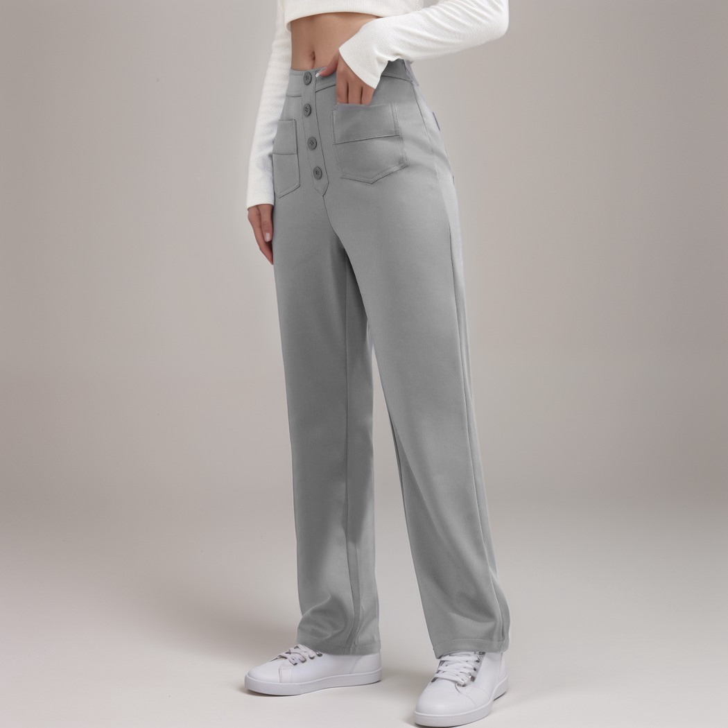 Léa | Pantalon Taille Haute Élastique