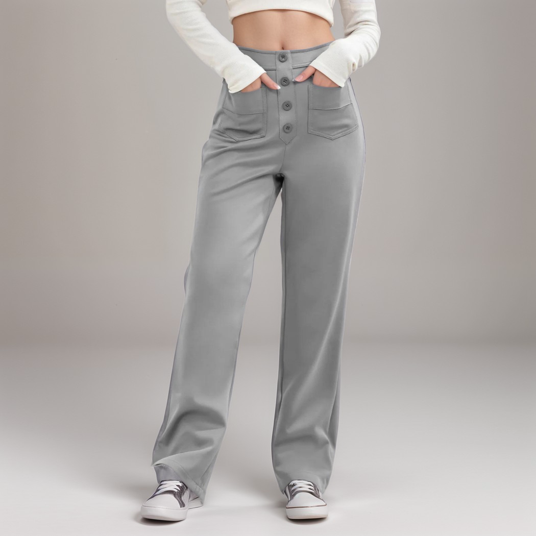 Léa | Pantalon Taille Haute Élastique