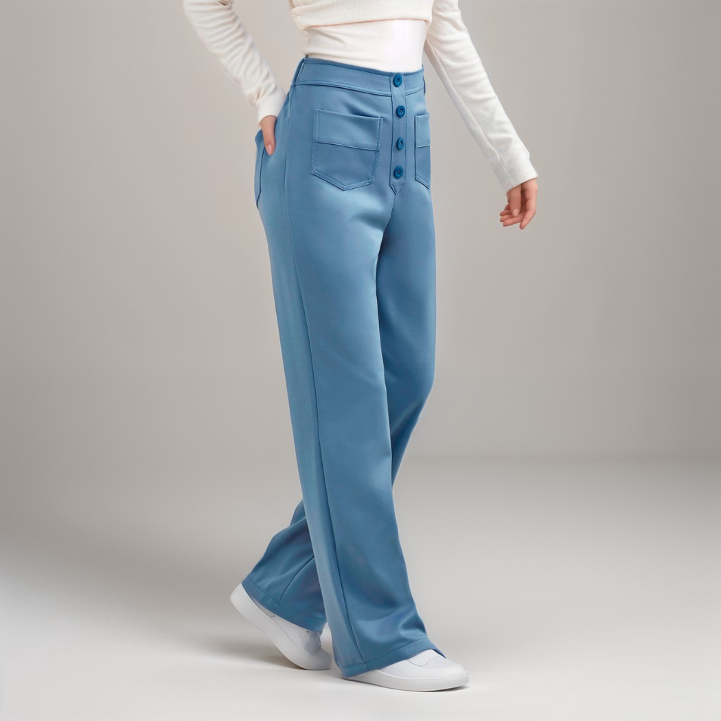 Léa | Pantalon Taille Haute Élastique