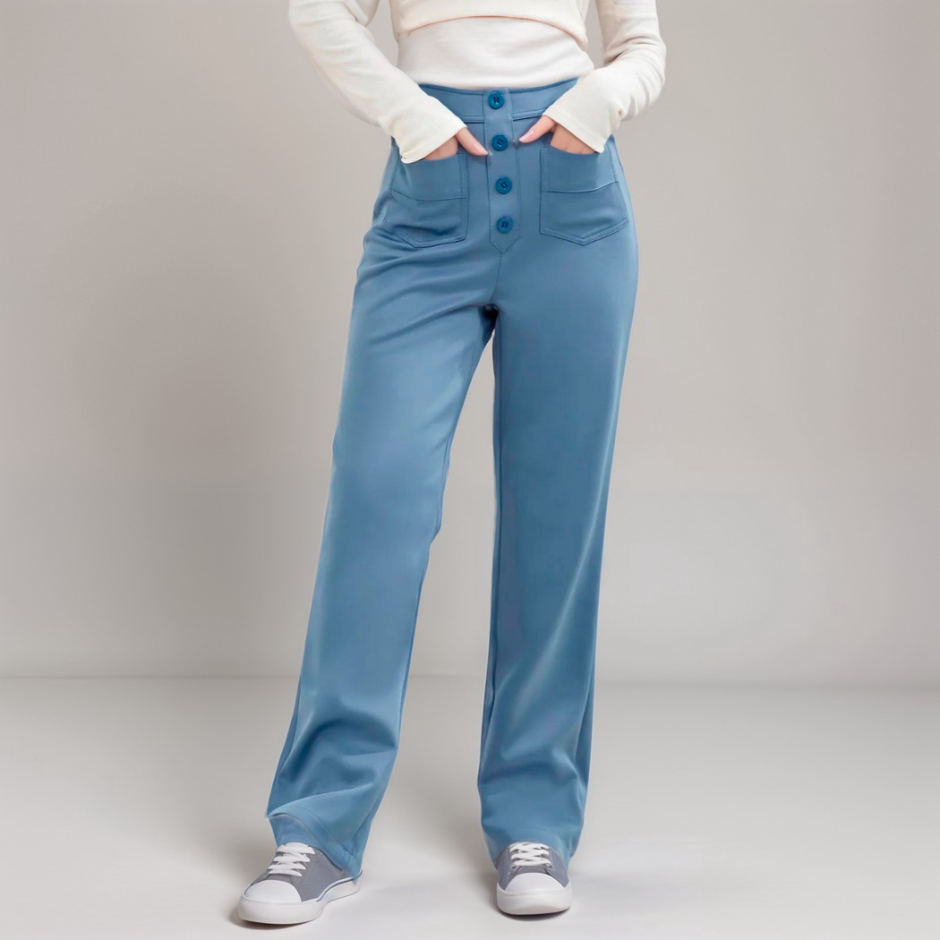 Léa | Pantalon Taille Haute Élastique
