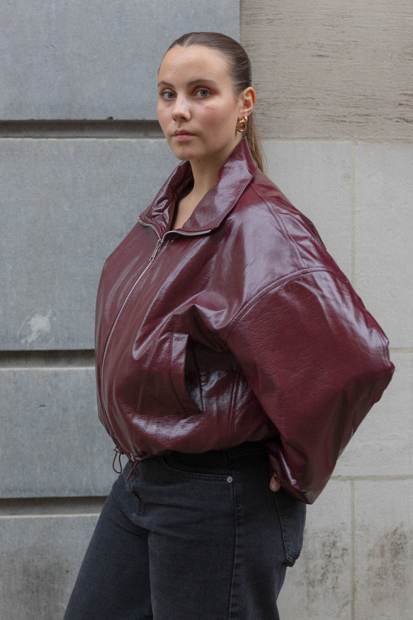 Aquita | Blouson Bomber Bordeaux