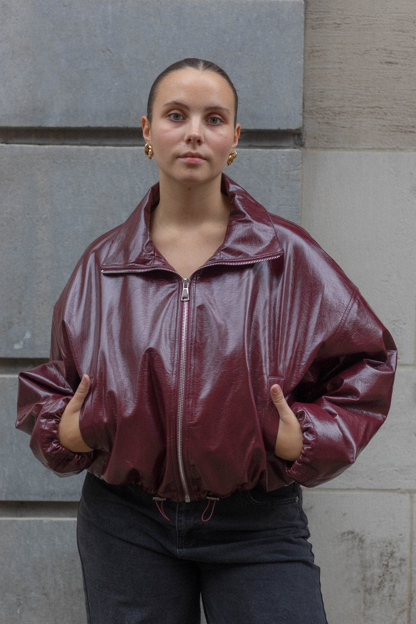 Aquita | Blouson Bomber Bordeaux