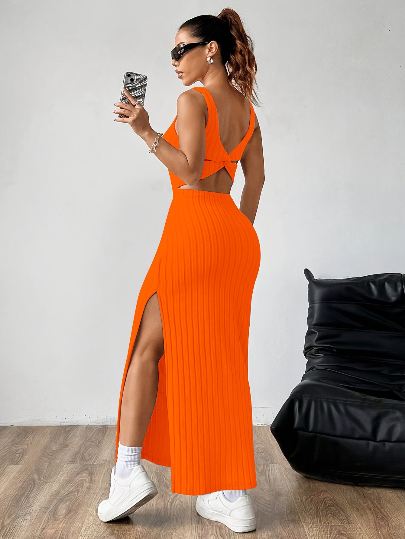 Noémie | Robe Fendue & Dos Dénudé