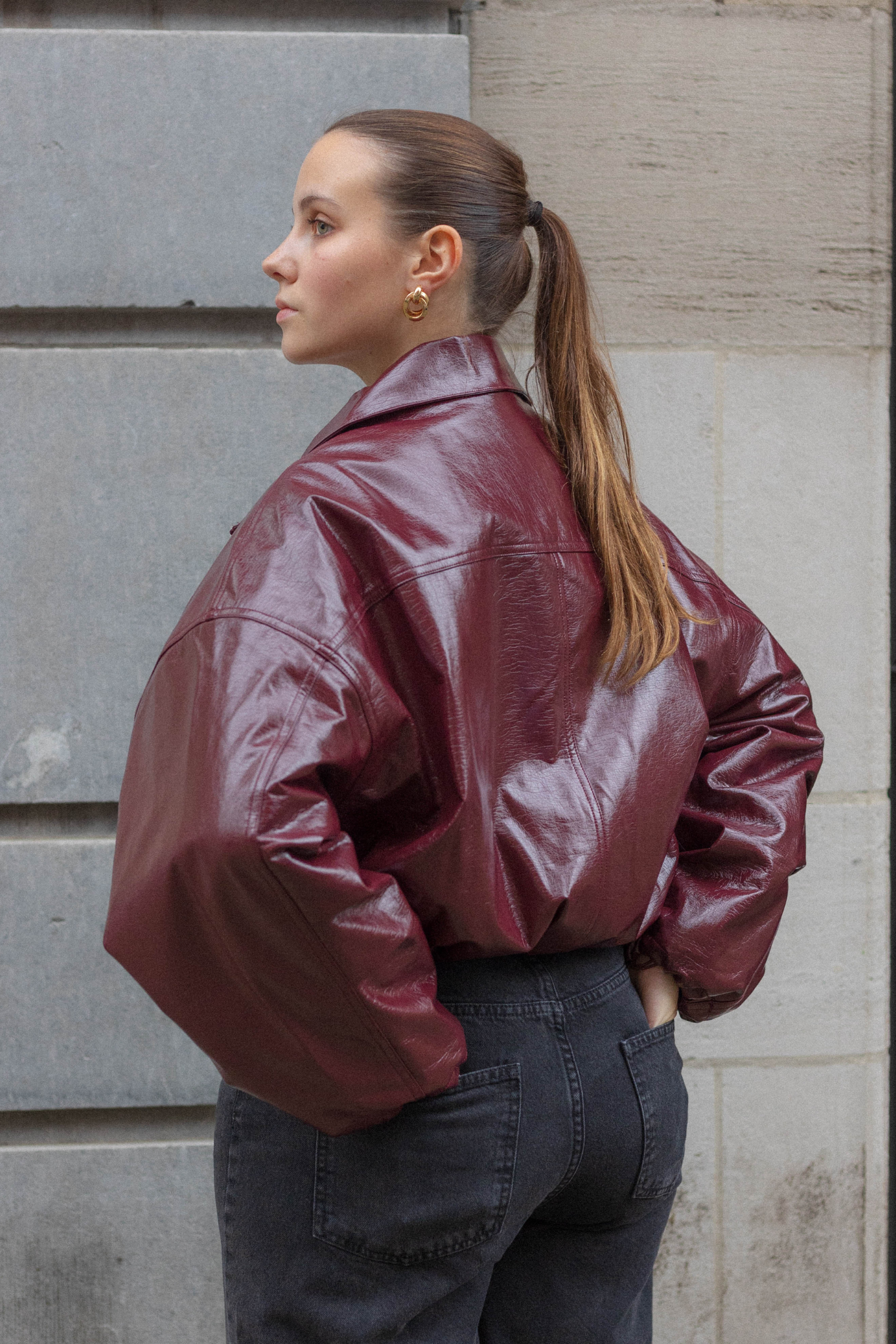 Aquita | Blouson Bomber Bordeaux