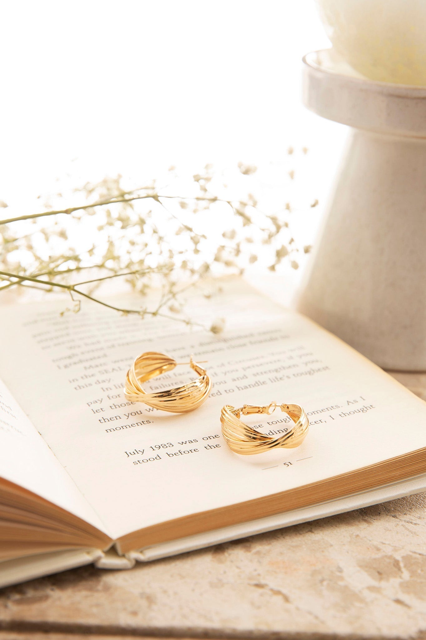 Boucles d'oreilles créoles Celia en or