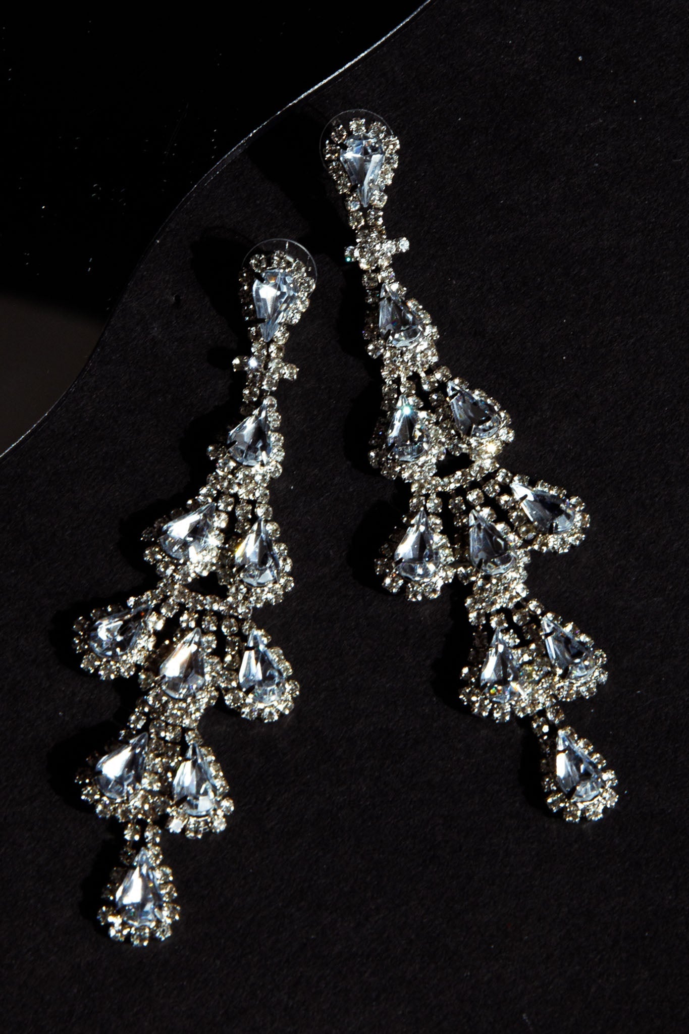 Boucles d'oreilles Chandelier Amina Argent