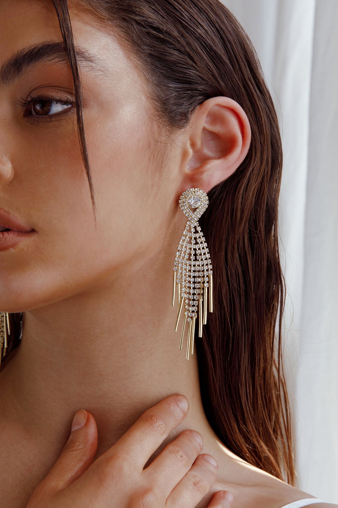 Boucles d'oreilles à franges Ambrosia Or
