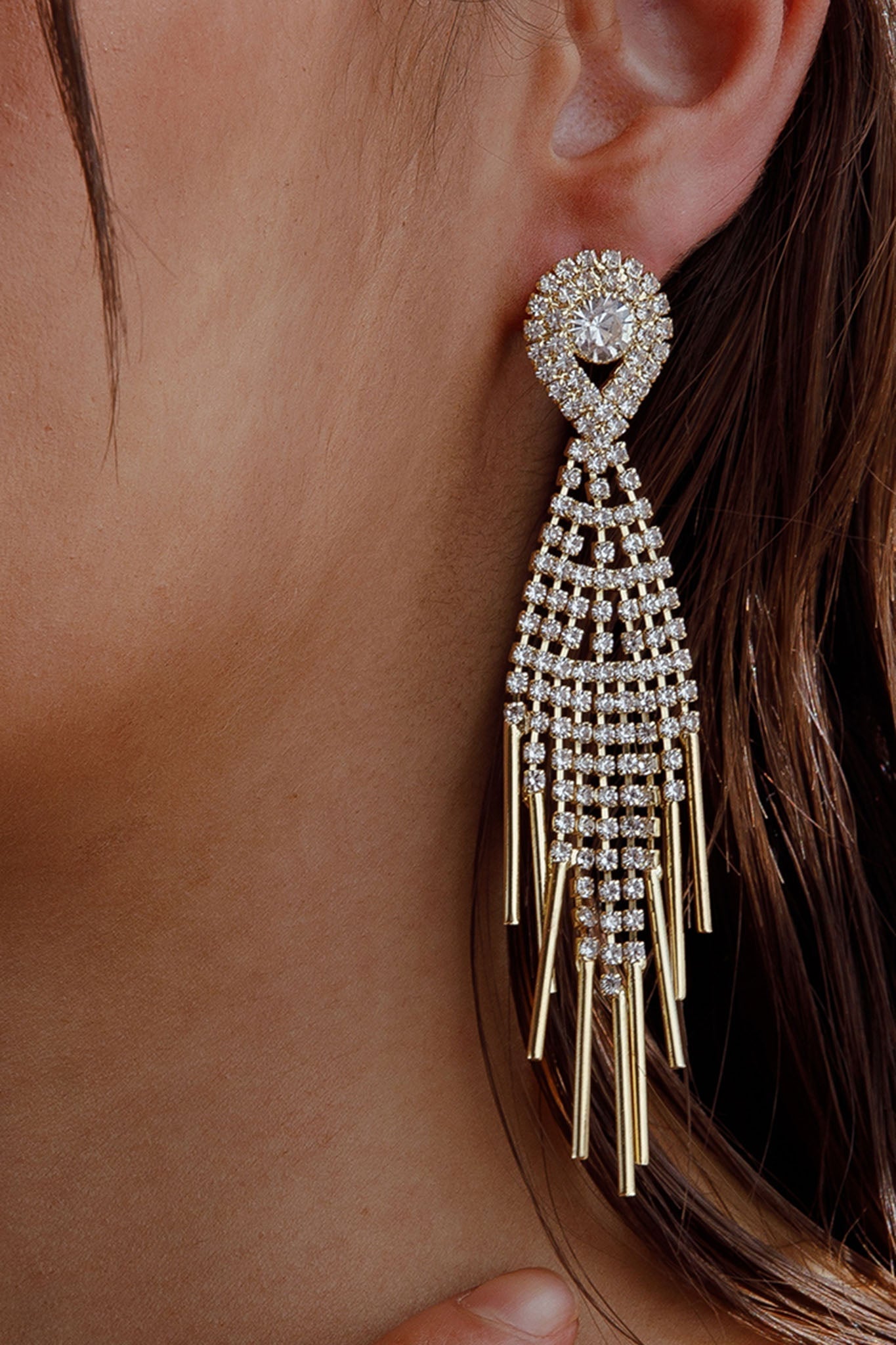 Boucles d'oreilles à franges Ambrosia Or