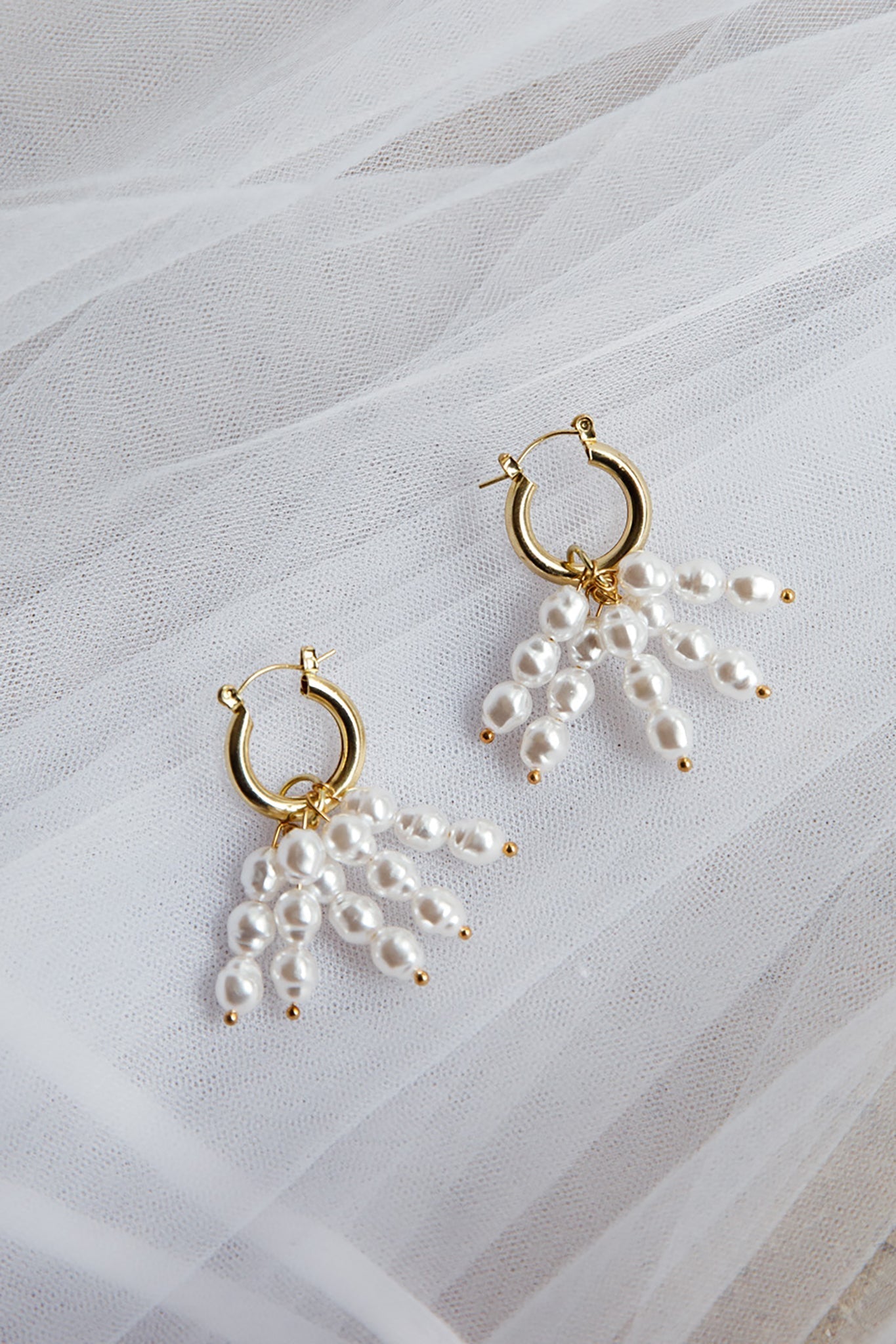 Boucles d'oreilles Forever Pearls Or
