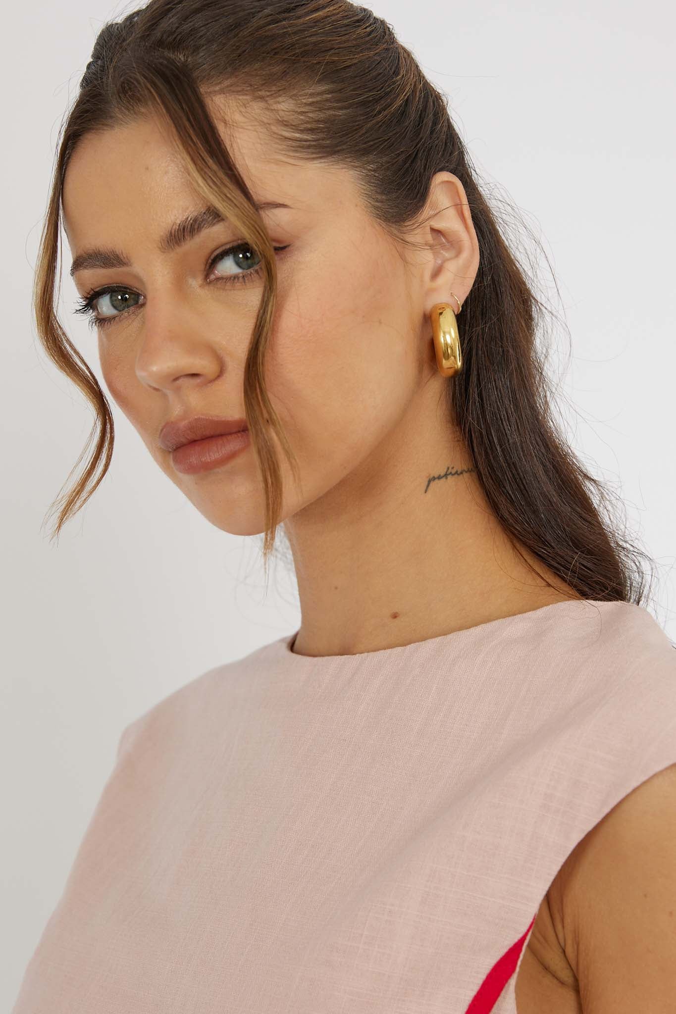Boucles d'oreilles créoles Chunky Claro Or