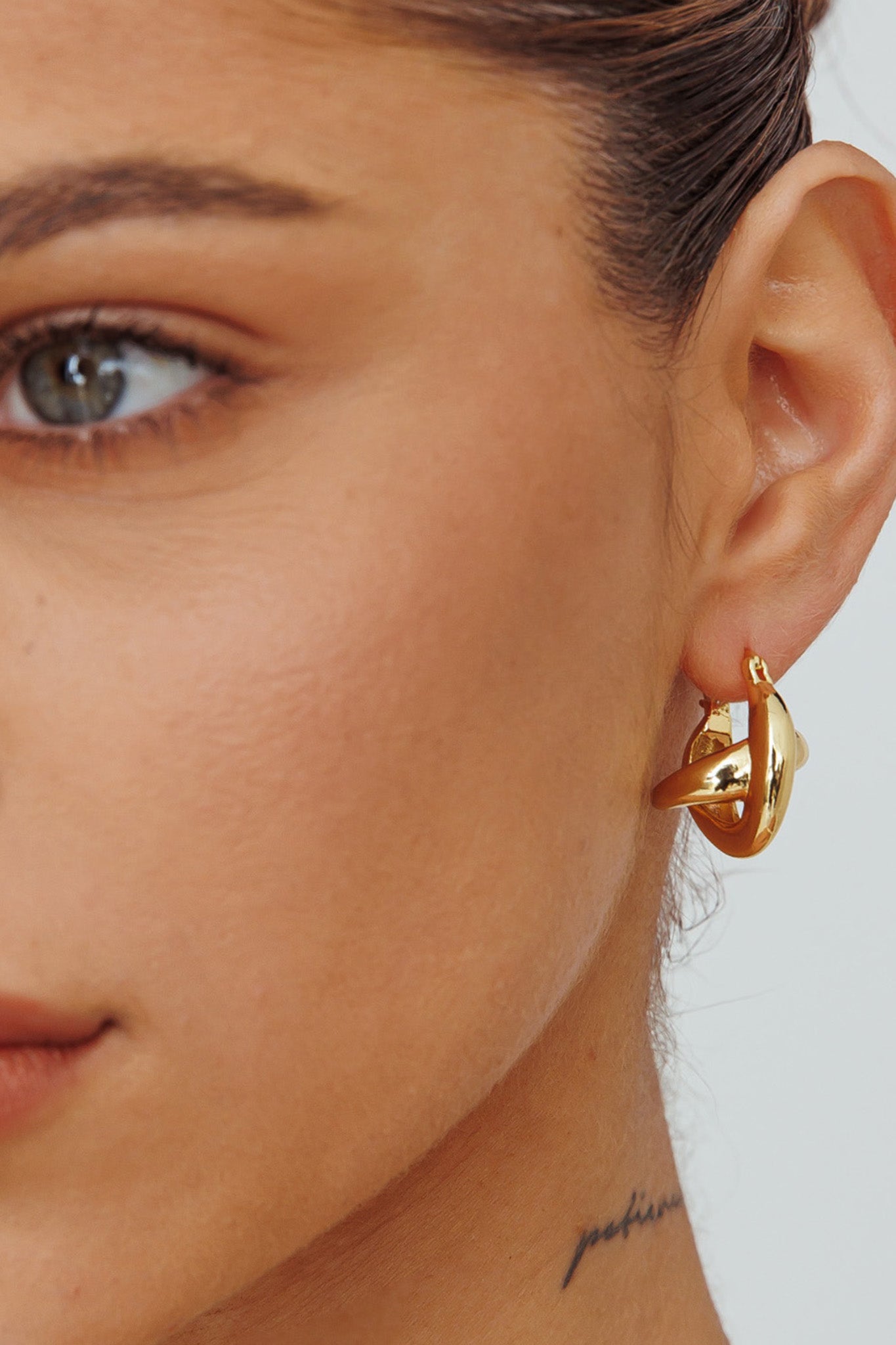 Boucles d'oreilles créoles Jetset en or