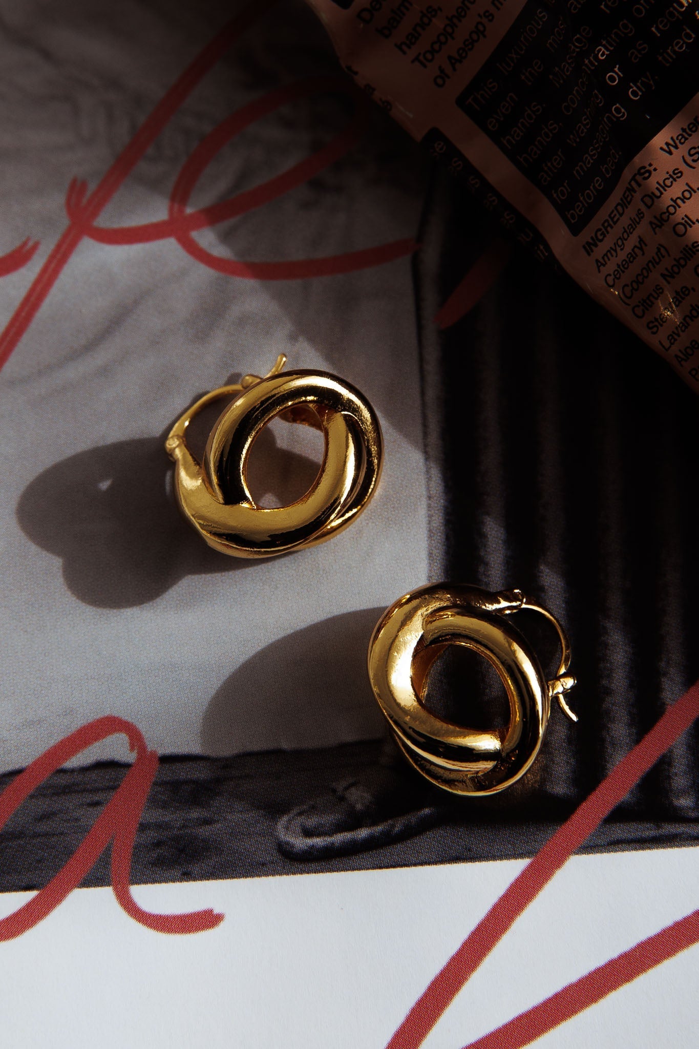 Boucles d'oreilles créoles Jetset en or